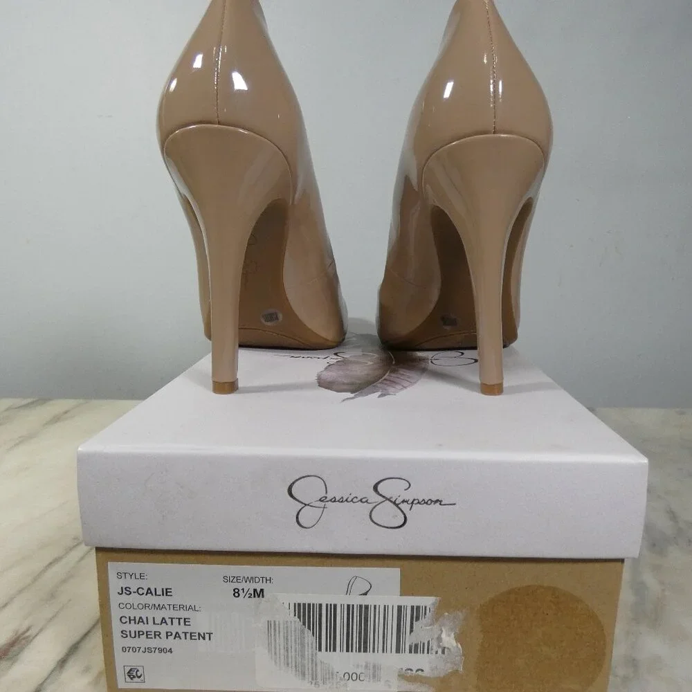 NiB Jessica Simpson Womens Calie Pump, chai Latte, 8.5,8.5 M US - Picture 13 of 15
